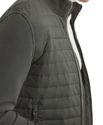 Men's Interlock Hybrid Funnel-Neck Jacket