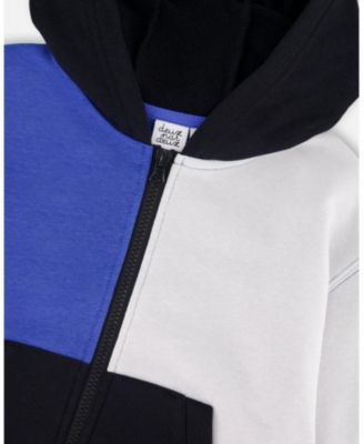 Big Boys Hooded French Terry Cardigan Royal