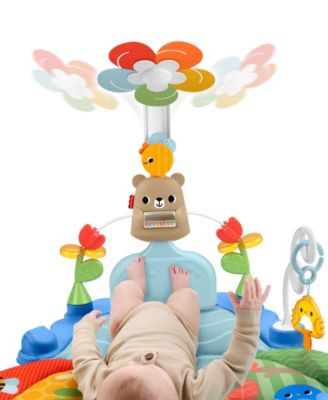 3-in-1 Kick and Sway Activity Gym, Baby Play Mat with Sensory Toys