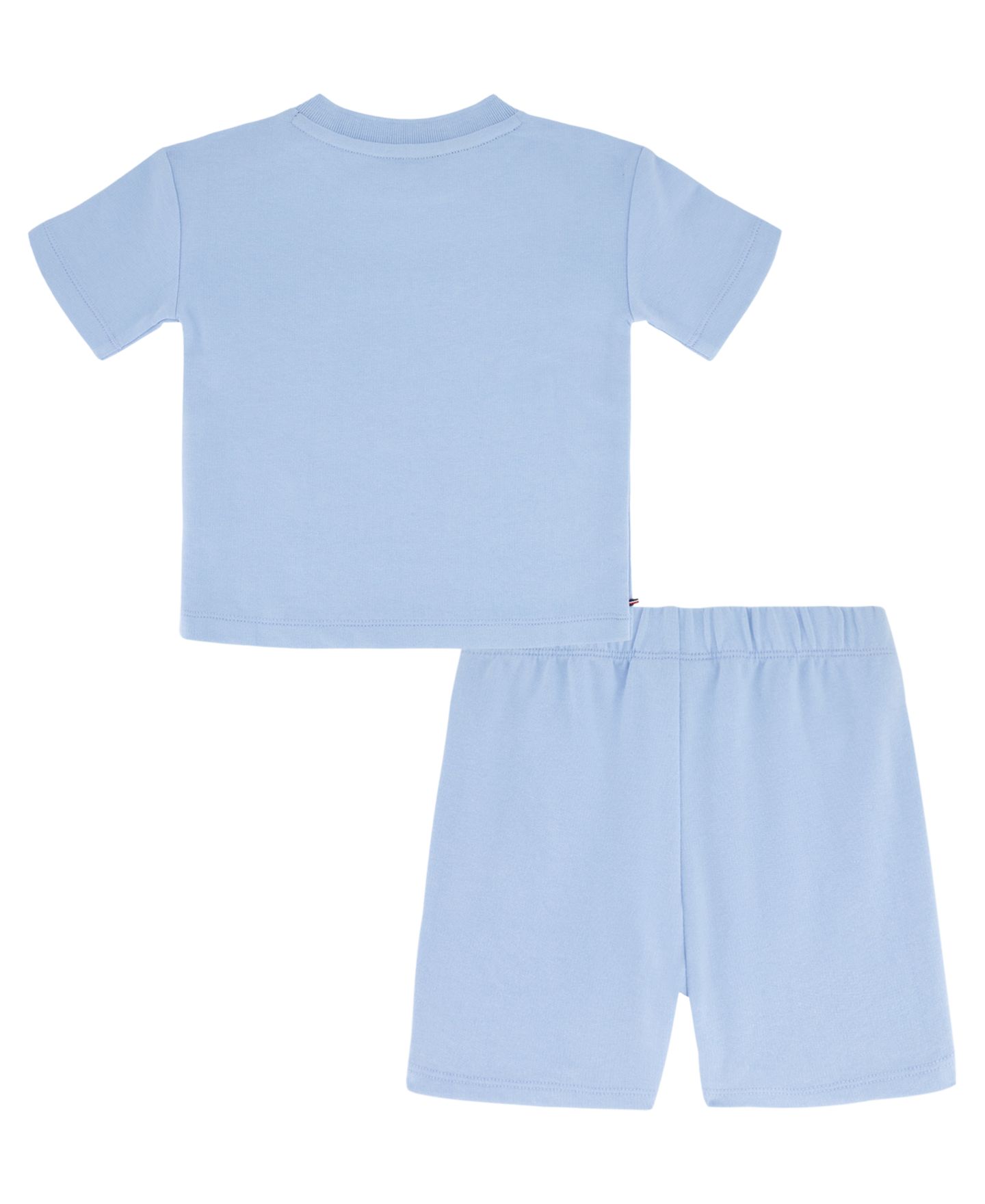 Комплект Tommy Hilfiger Crewneck T-Shirt and French Terry Shorts, 2-Piece Set для мальчиков-малышей, цвет: Синий — фото 6