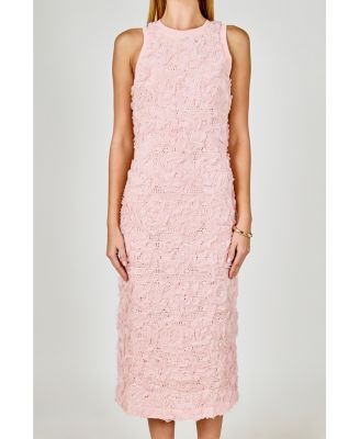 Women's Floral Applique Maxi Dress