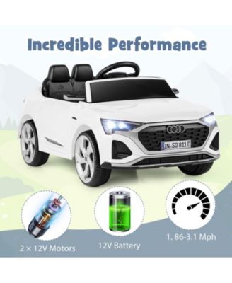 12V Kids Ride on Car Licensed Audi SQ8 with Remote Control and 3 Speeds