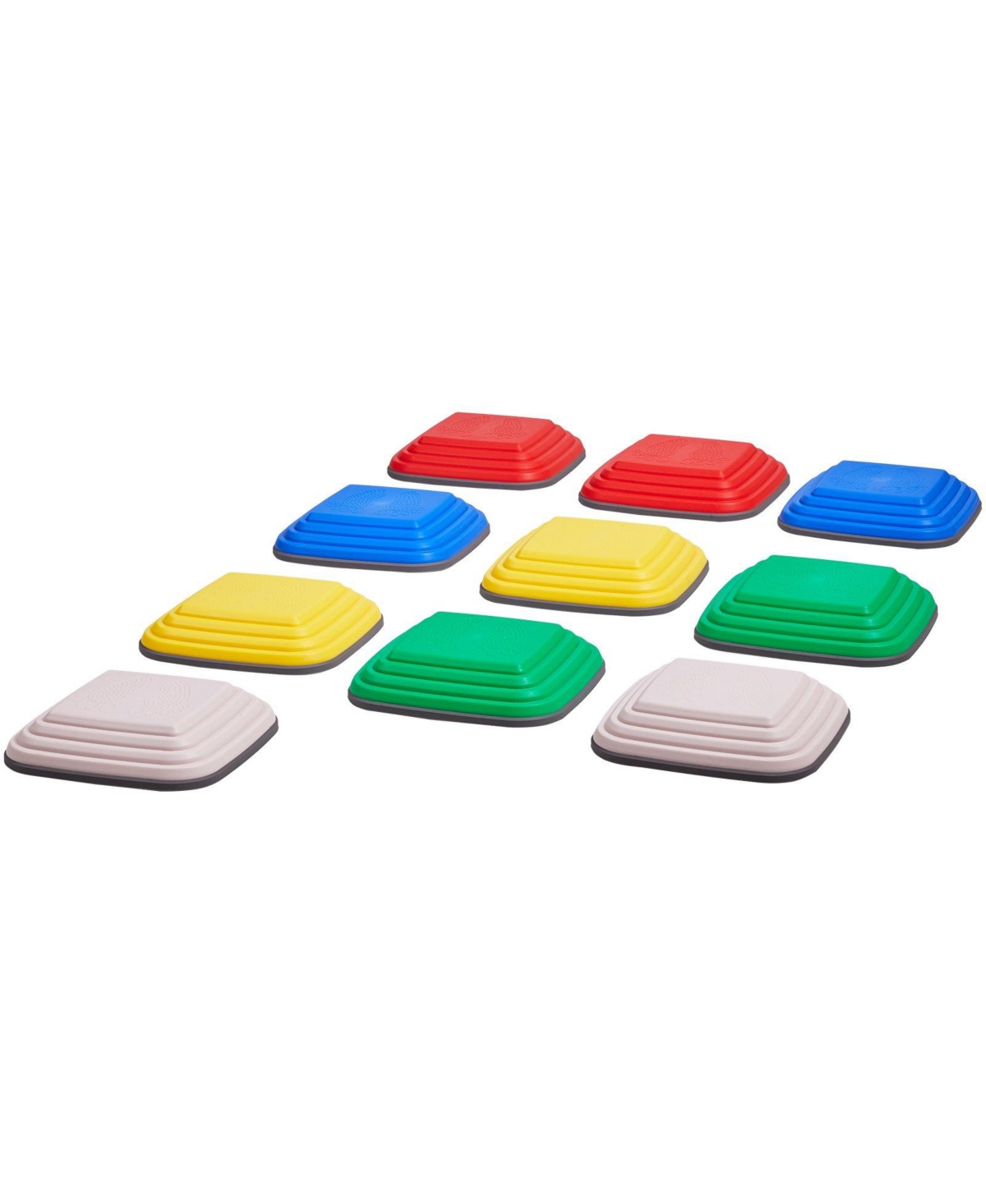 Sugift 10-pc Large Balance Stepping Stones Set, Non-Slip 220 lb Capacity