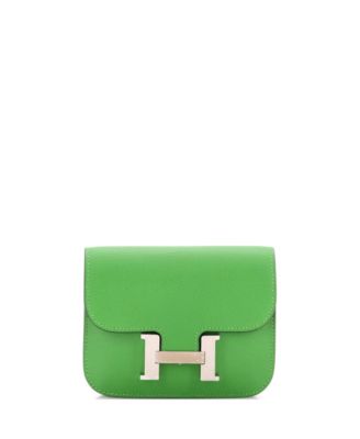 Pre-Owned HERMES Constance Slim Wallet Evercolor
