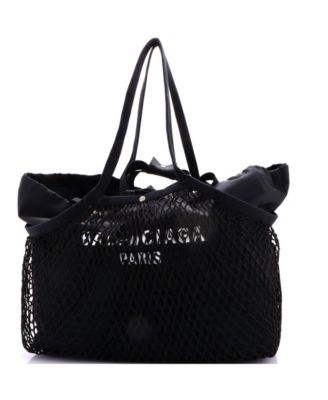 Medium 24/7 Drawstring Tote Mesh and Canvas
