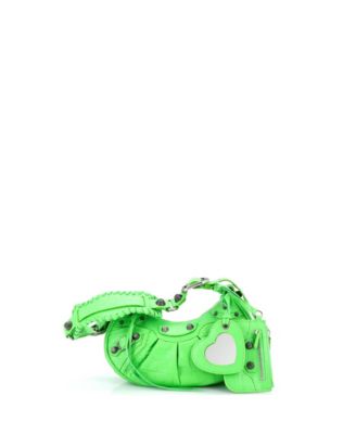 XS Le Cagole Giant Studs Shoulder Bag Embossed Leather