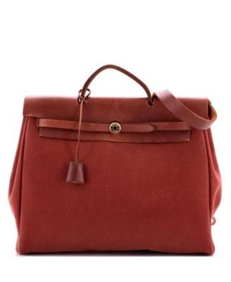 39 Herbag Zip Leather and Toile