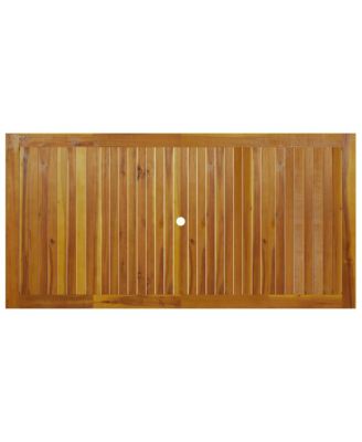 Patio Table 78.7"x39.4"x29.1" Solid Wood Acacia