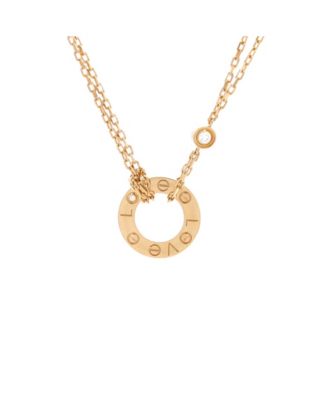 2 Diamonds Love Pendant Necklace