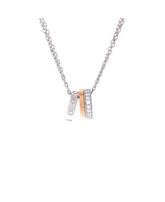 Love 3 Ring Pendant Necklace