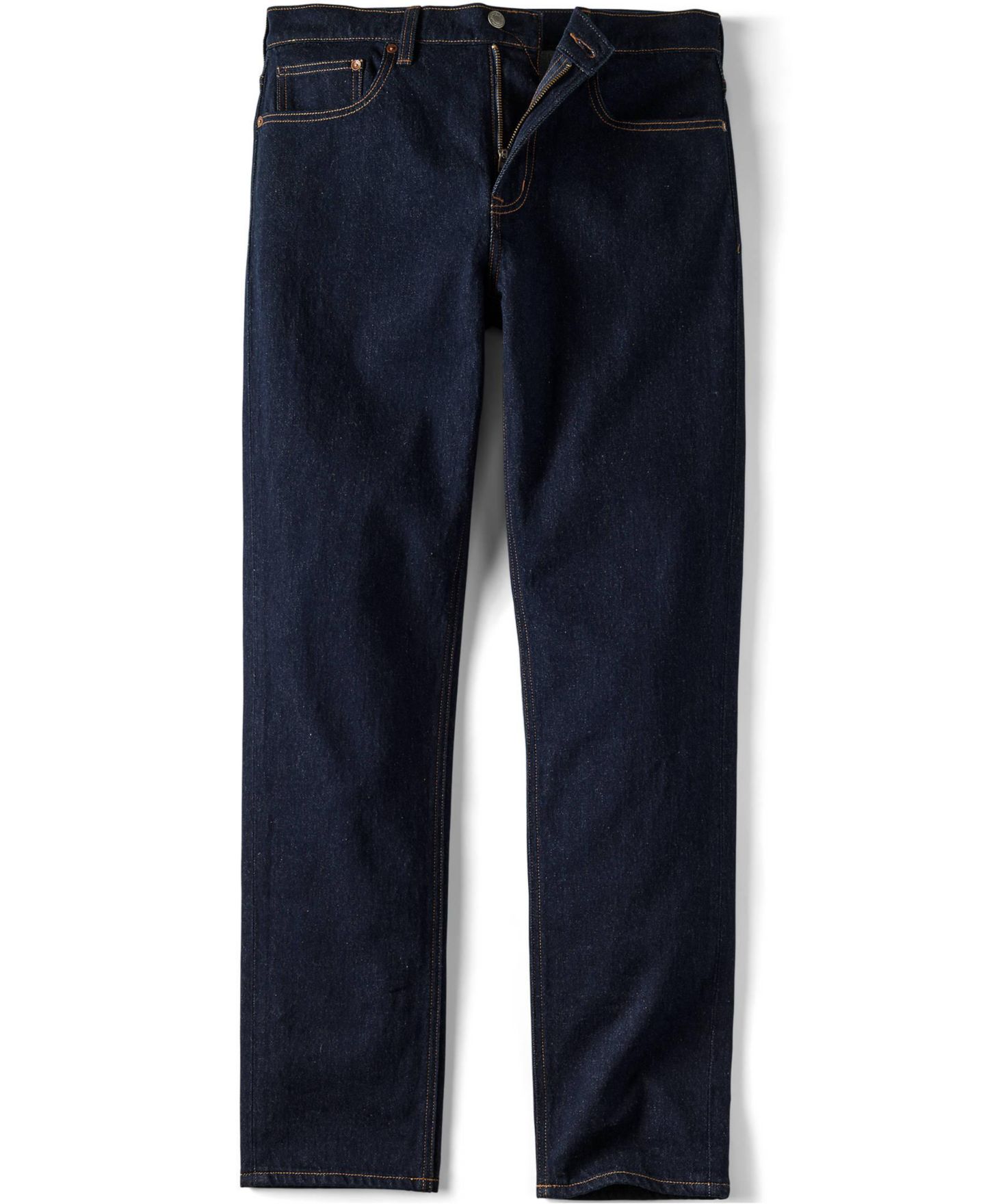 Мужские джинсы Lands' End Stretch Slim Fit Forever Jean, цвет: Синий — фото 2