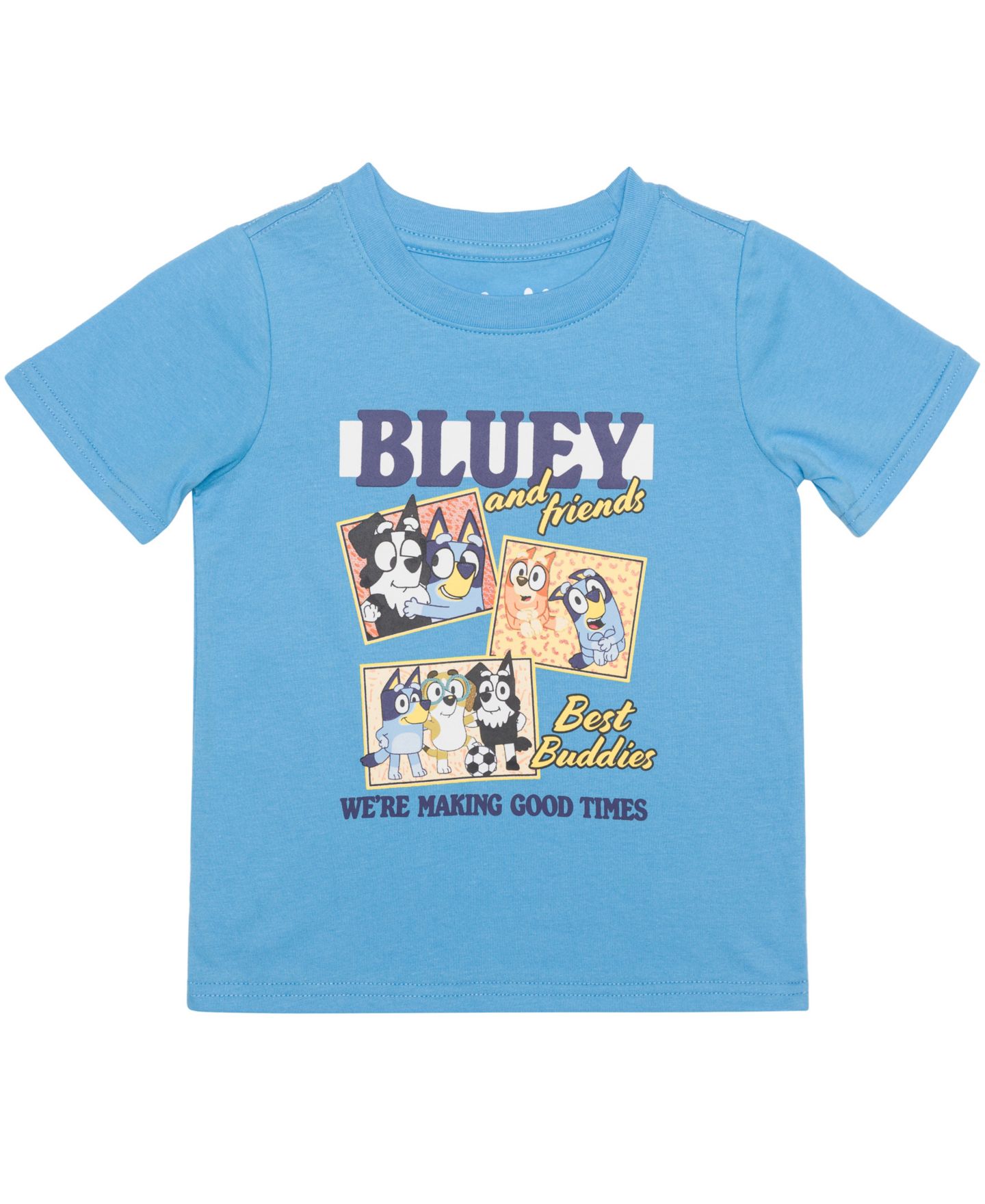 Футболка Bluey Good Times Short-Sleeve T-Shirt для мальчиков-малышей, цвет: Синий — фото 1