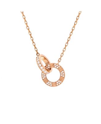 Love Interlocking Pave Necklace