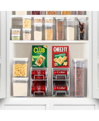 2 Pack Can Dispenser Rack - Holds 12 Standard Size 12oz Cans Each