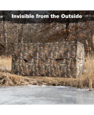 See-Through Pop-Up Hunting Blind Panel Waterfowl Blind for 1-3 People