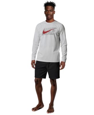 Men's Long-Sleeve Crewneck Hydro Guard Swim Shirt