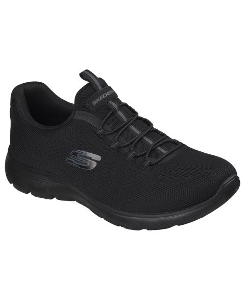 Женские кроссовки Skechers Summits - Radiant Flow Athletic Walking Sneakers Wide Width, цвет: Чёрный