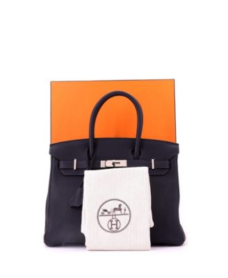 Birkin 30 Handbag Blue Togo with Palladium Hardware