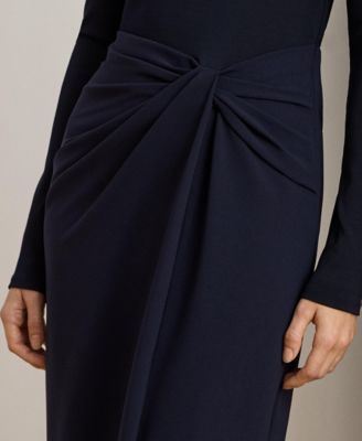 Women's Rib-Knit Off-The-Shoulder Gown