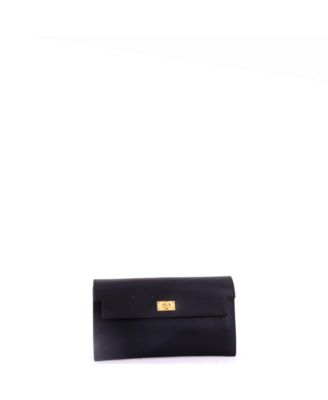 Long Kelly Pocket Wallet Chevre Chamkila