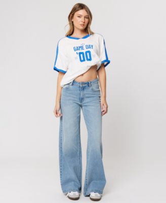 Women's Stevie Mid Rise Wide-Leg Jeans