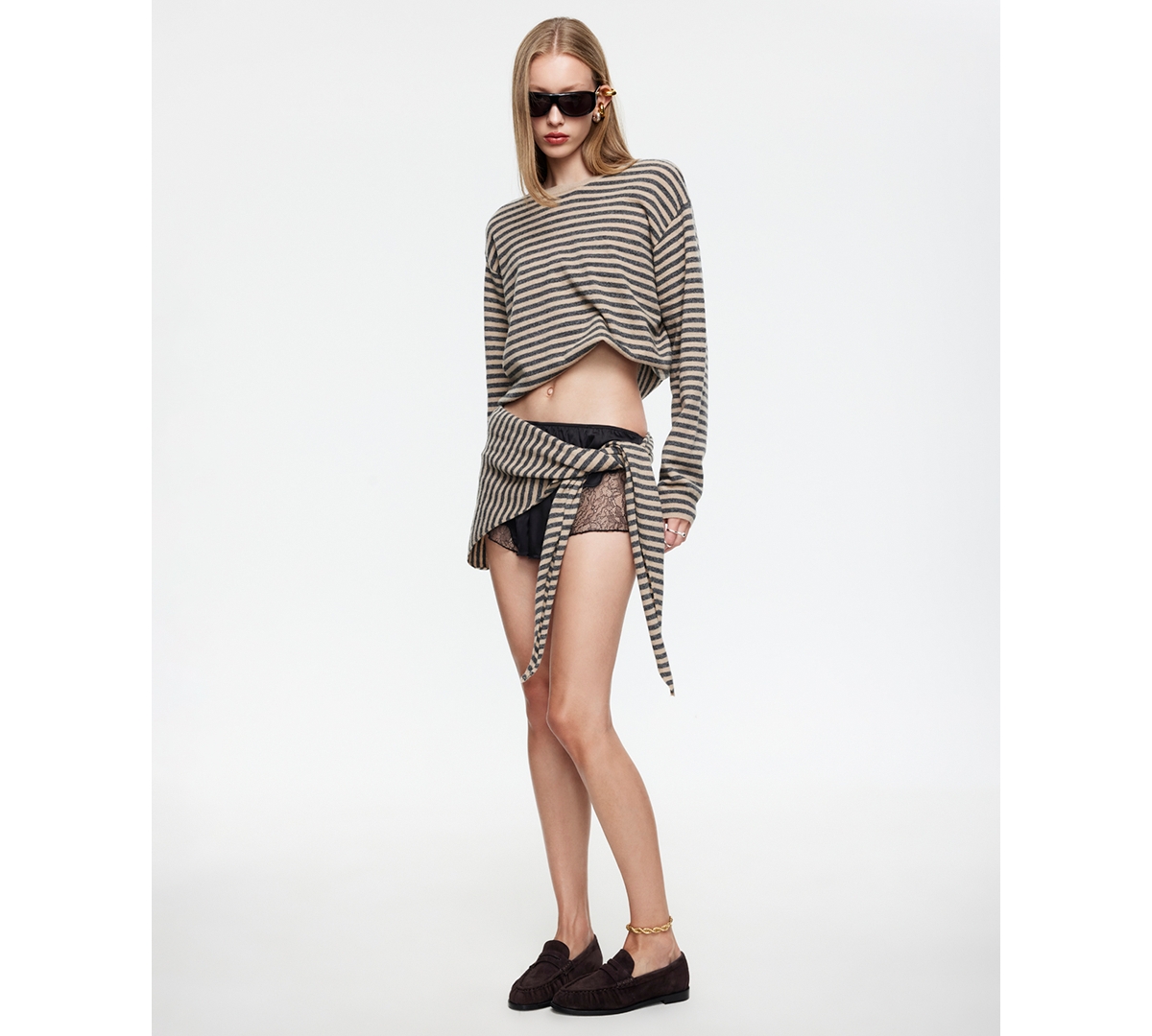 Lioness Women's Striped Long-Sleeve Top