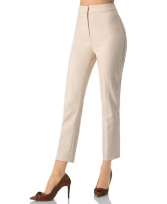 Women's Straight Cut Tailored Capri Trousers