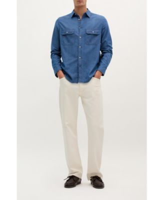 Men's Coastal Denim Pockets Shirt