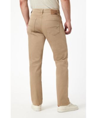 Men's Zach Straight Leg In Khaki Casual Twill Pant