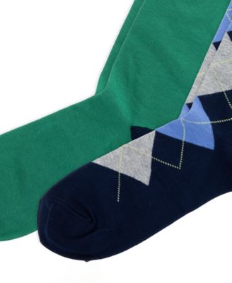 Men's Argyle Slack Socks, 2-Pack