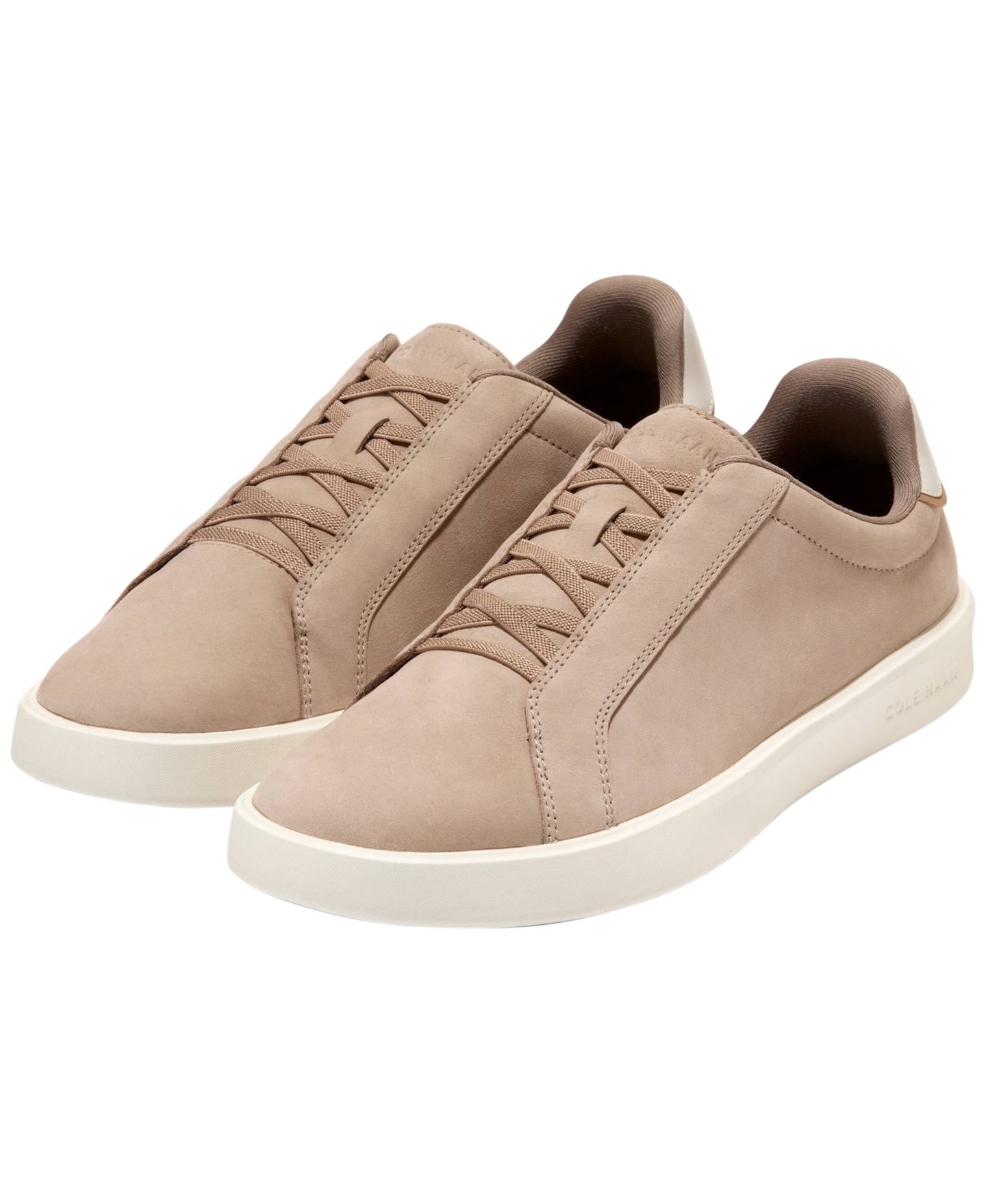 Мужские кроссовки Cole Haan Grand Crosscourt Daily Lace-To-Toe Slip-On, цвет: Берёзовый бежевый нубуковый — фото 9