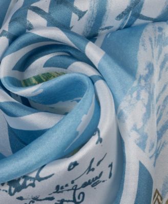 Summer Postcard Conversational Scarf
