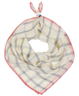 Woven Stripe Small Square Scarf