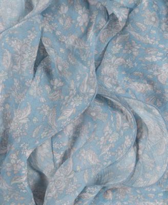 Floral Double Ruffle Scarf