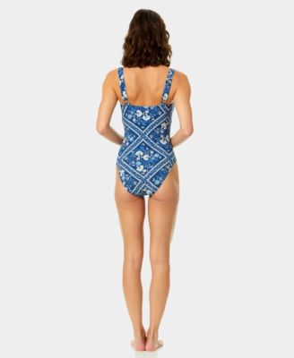 Women's Square Neck One-Piece Swimsuit