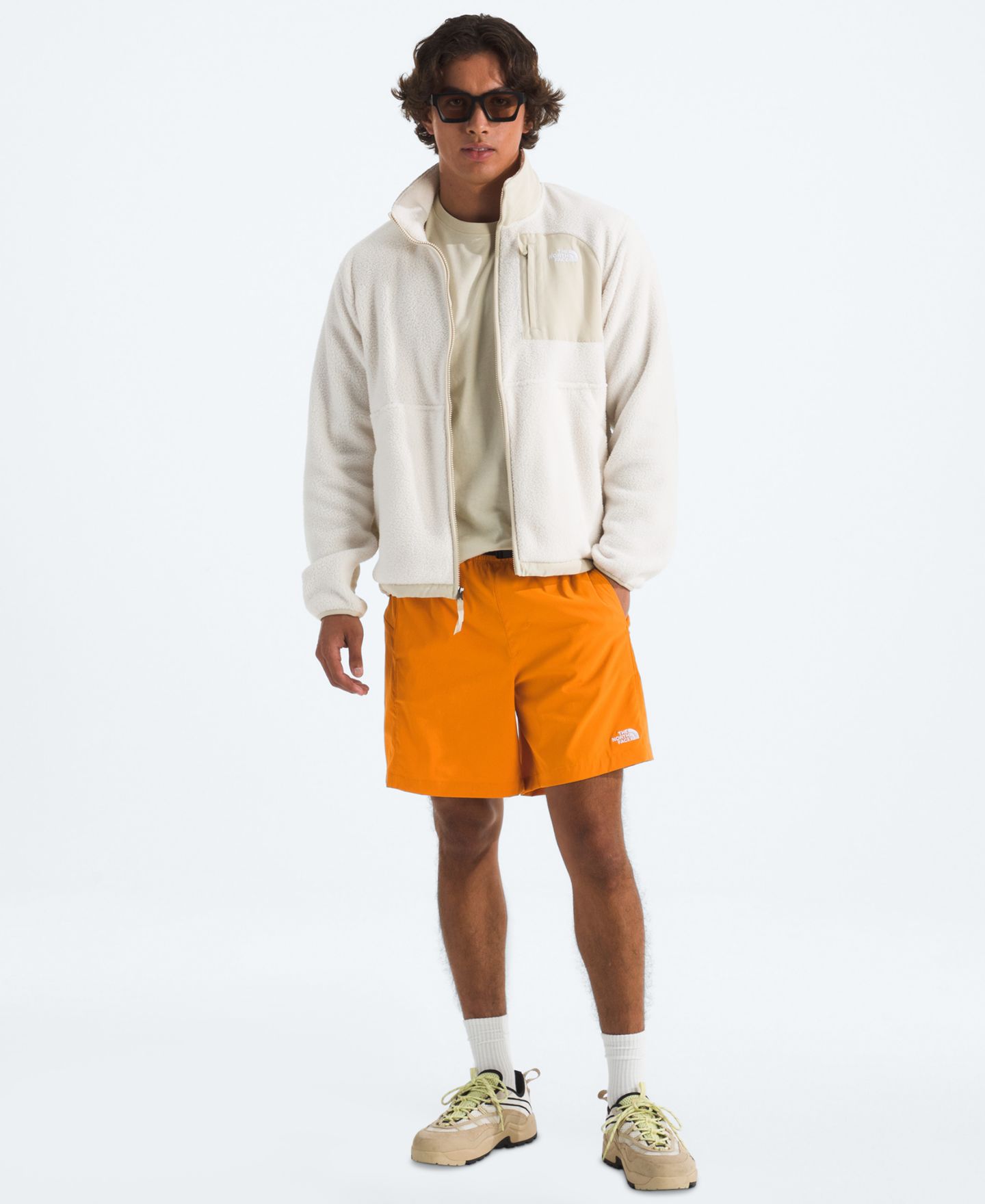 Мужские шорты The North Face Class V Pathfinder Belted, цвет: Пыльный оранжевый — фото 2