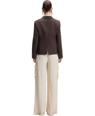 BOSS by Women's Angled Darts Slim-Fit Blazer