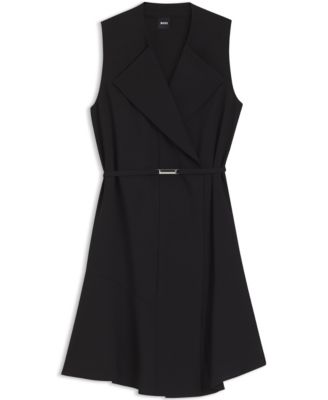 BOSS by Women's Soft Crepe Belted Wrap Dress