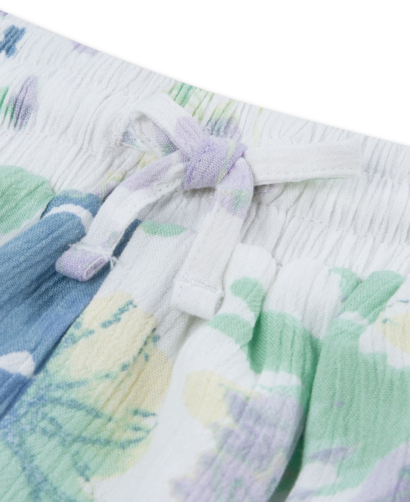 Шорты abercrombie kids YPB Pull-On Floral Flared Shorts для девочек, цвет: Яркий белый — фото 3