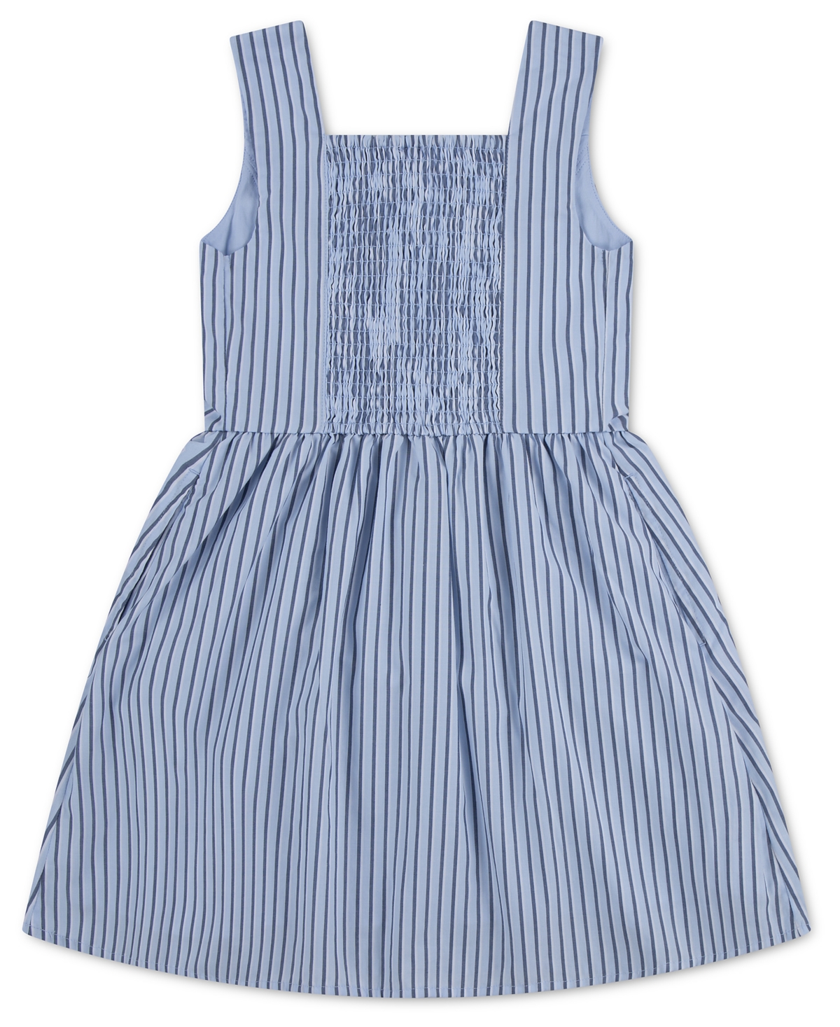 abercrombie kids Girls' Faux Button Square Neck Mini Dress