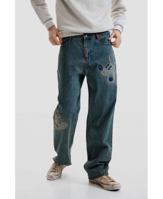 Men's Disney patch jeans