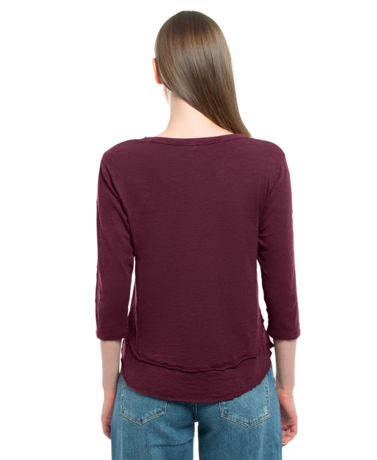 Wilt Clothing Women's Sleeve Mock Layer Tee