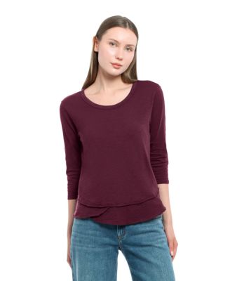 Women's Sleeve Mock Layer Tee