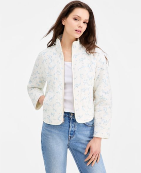 Женские куртки Levi's Quilted Short Liner Zipper Jacket