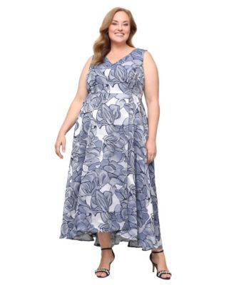 Plus Size High-Low Hem Ball Gown