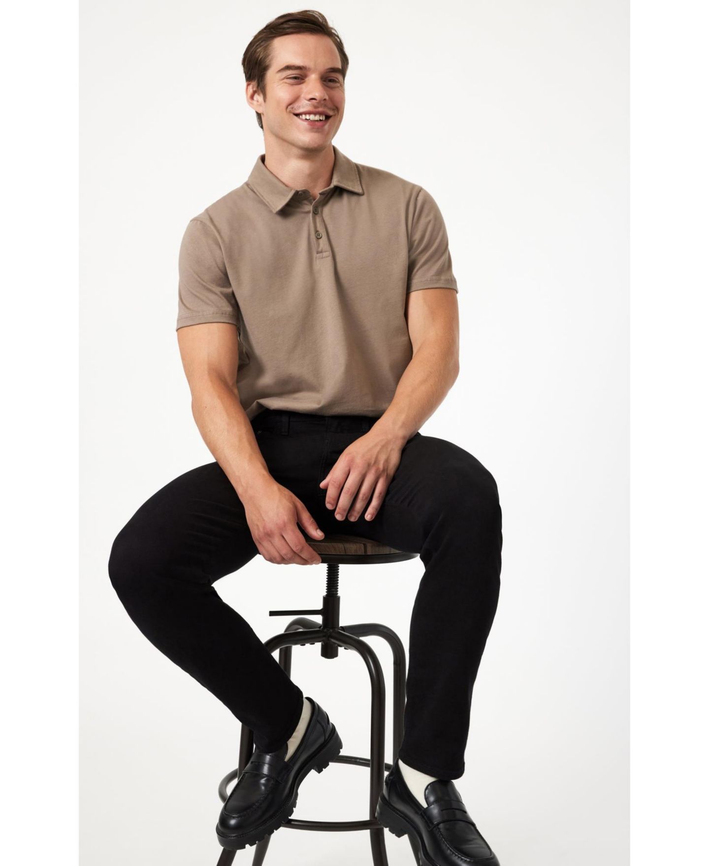 Мужские джинсы Mavi Jeans Jake Regular Rise Skinny Leg, цвет: Чёрный синий — фото 6