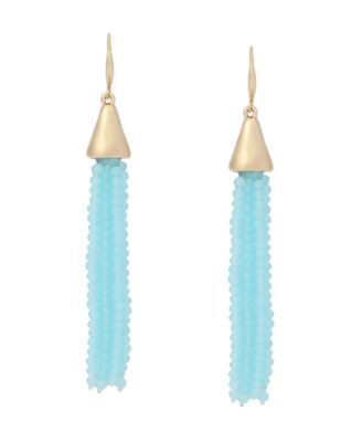 Seed Bead Fringe Earrings
