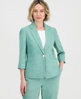Women's 3/4-Sleeve Notch-Lapel Blazer