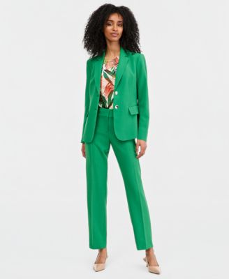 Petite Two-Button Notch Collar Jacket