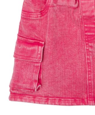 Girls' 4T-6X Smiley Applique Top and Denim Skort, 2-Piece Set